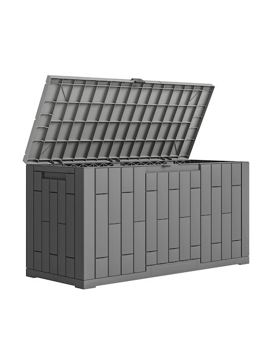 Outsunny Outdoor Storage Box Made of Polypropylene 227lt Grey L106.5xW43xH54.5cm