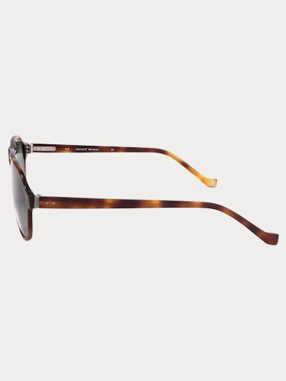 Hackett Maßgeschneiderter Männlicher Acetat Brillengestell Braun Schildpatt HEB203-138