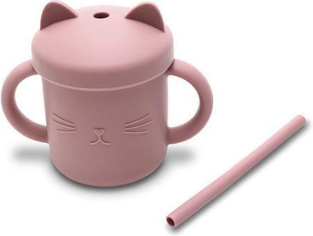 Lorelli Toddler Cup with Handles and Straw Silicone Beige