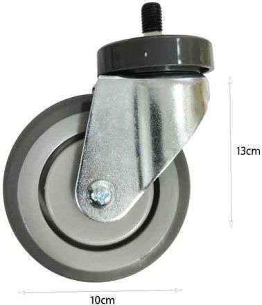 Möbelrad Metallisch mit Rädern Möbelrad mit Schraube und Metallischer Halterung