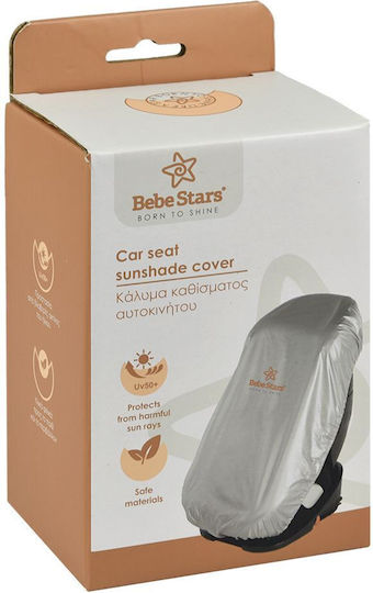 Bebe Stars Car Seat Cover Gray Stars