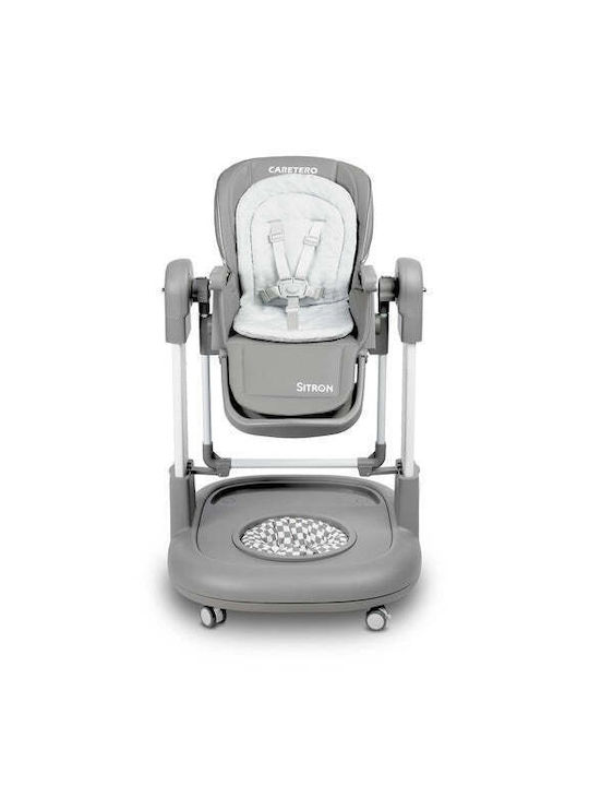 Caretero Sitron Baby Highchair 3 in 1 With Adjustable Height Gray
