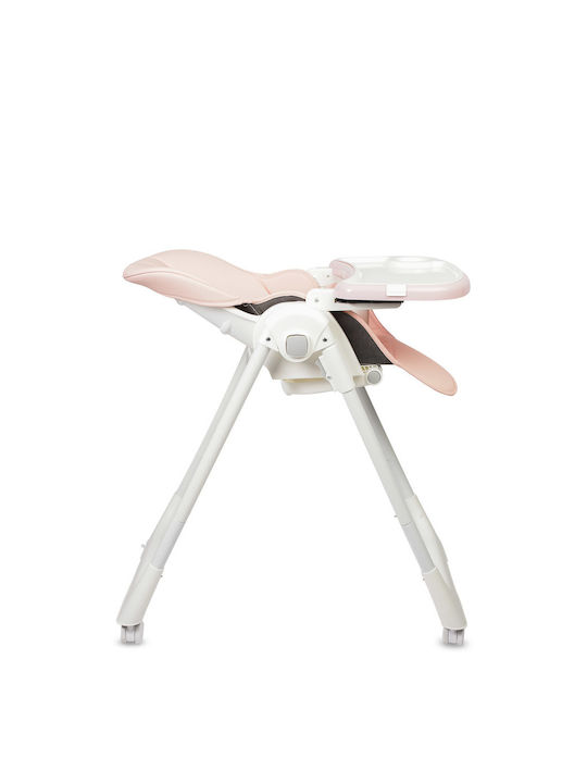 Caretero Megalo Foldable Highchair with Metal Frame & Plastic Seat Pink