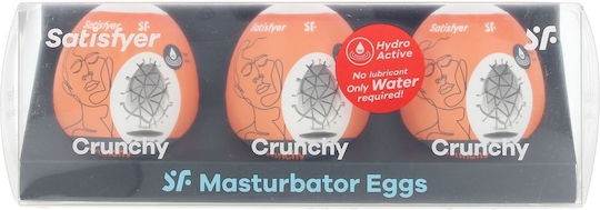 Satisfyer Crunchy Masturbator Egg Masturbator 3buc