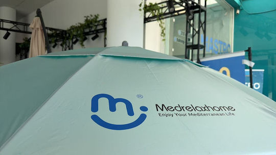 Medrelaxhome Umbrelă De Plajă Pliabilă Din Aluminiu Cu Diametru De 1.9m Cu Protecție UV Și Rezistență La Vânt Argintie Set De Plajă Cu Tijă De Impact 2 Bucăți