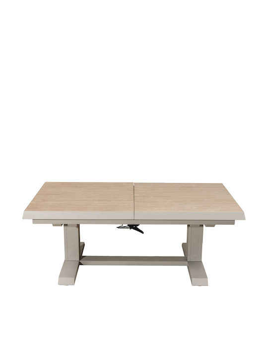 Outdoor Living Room Set 4 Pieces Aluminum