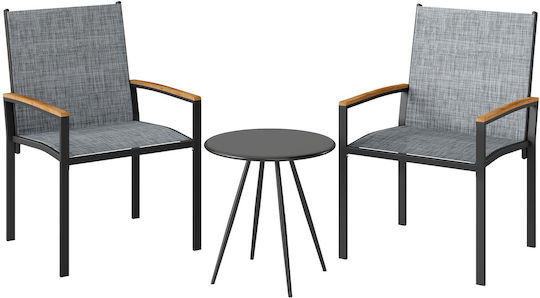 Living Room Set 3 Pieces Gray