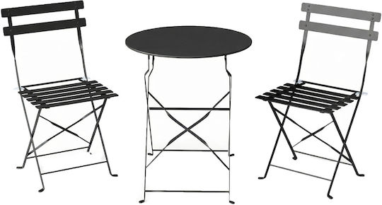 Living Room Set 3 Pieces Black