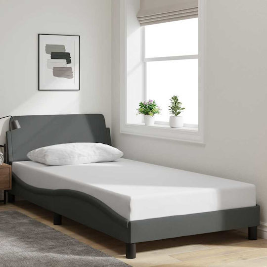 Dover Κρεβάτι Μονό για Στρώμα 100x203cm Γκρι Dover Κρεβάτι Μονό για Στρώμα 100x203cm Γκρι