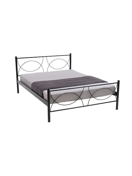 Cup Bed Metal Brown for Mattress 110x190cm