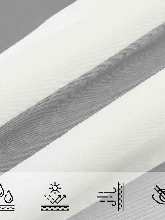 vidaXL Markise Terrasse Grau 3x3m