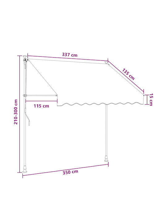 vidaXL Gray Terrace Tent x