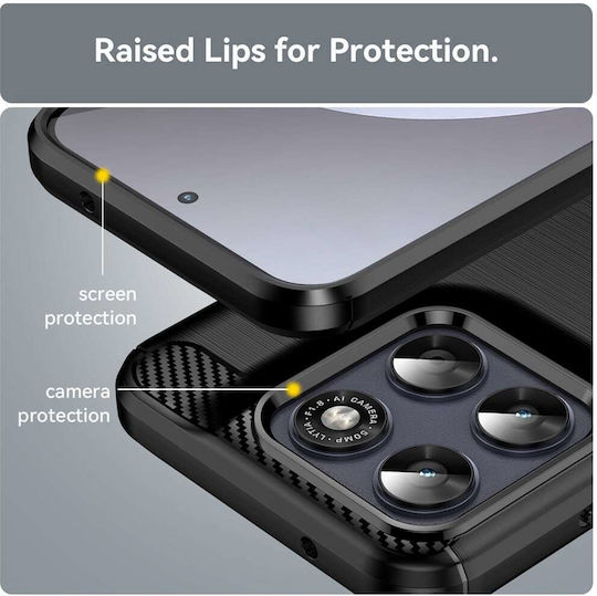 Techsuit Motorola Moto Rückseitenhülle Aus Silikon Grau (Motorola Moto G87 / G77 / G67)
