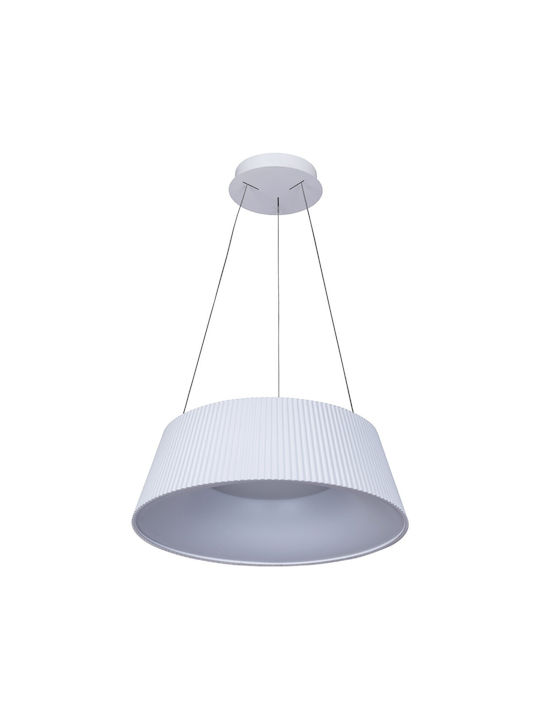 VK Lighting White LED Pendant Ceiling Light with Warm White Light