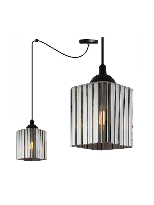 Light Home Κρεμαστό Φωτιστικό Μαύρο με Ντουί E27