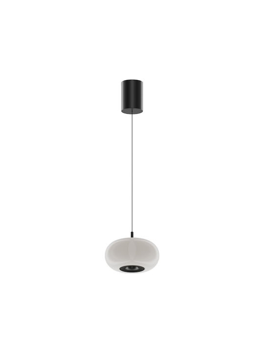 VK Lighting Κρεμαστό Φωτιστικό Λευκό LED με Θερμό Λευκό Φως