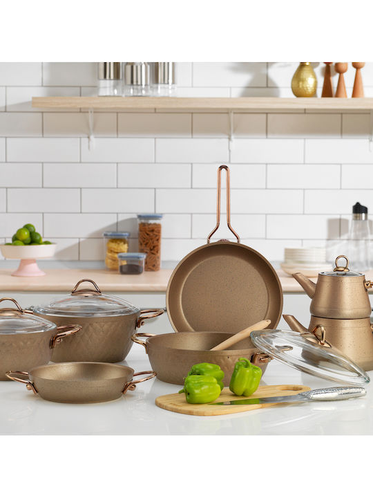 SteweHome Cookware Set from Aluminum with Non-stick Coating 11pcs