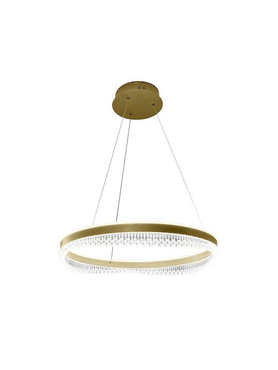 Eko Light Κρεμαστό Φωτιστικό Χρυσό LED 60x60εκ.