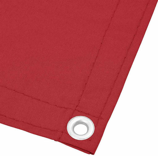 vidaXL Red Shade Divider with PU Coating 1.2x8m