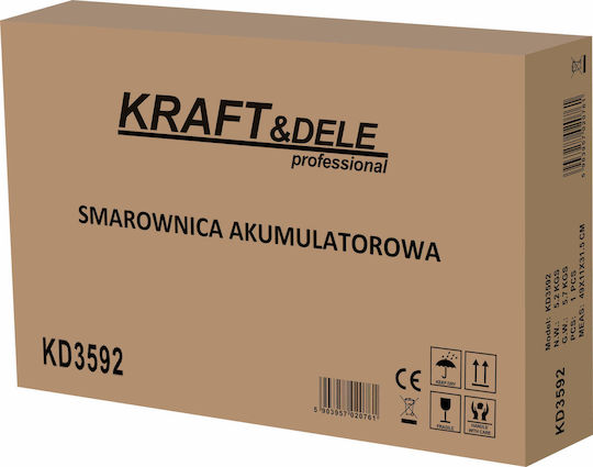 Kraft & Dele Ηλεκτρικό Πιστόλι Γράσου Μπαταρίας 21V με Θήκη