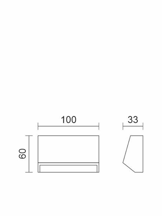 Spot Light Wandmontierte Außenbeleuchtung Deckenleuchte LED IP65 1.5W mit Einstellbarem Weiß Licht