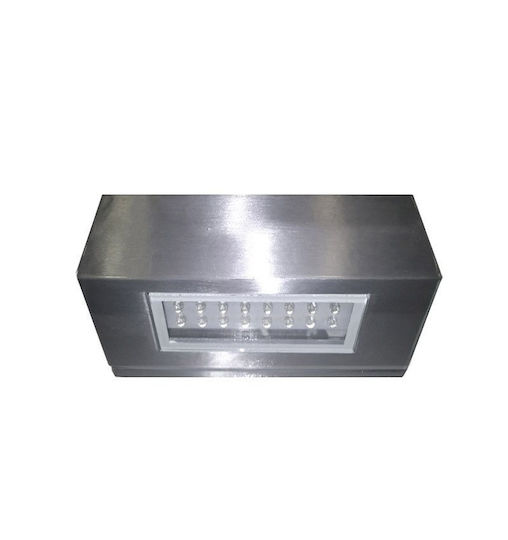 Adeleq Επιτοίχια Εξωτερική Πλαφονιέρα LED IP54 1.6W με Μπλε Φως
