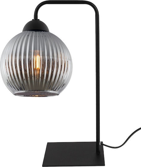 Light Home Πορτατίφ για Ντουί E27 με Γκρι Καπέλο και Μαύρη Βάση