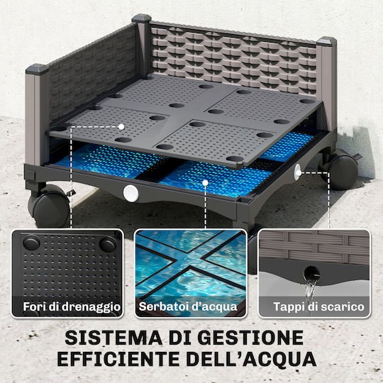 Γλάστρα 40x40x185εκ.