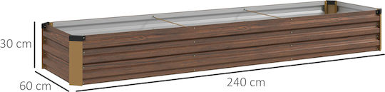 Ghiveci Dark Brown 240x60x30cm.
