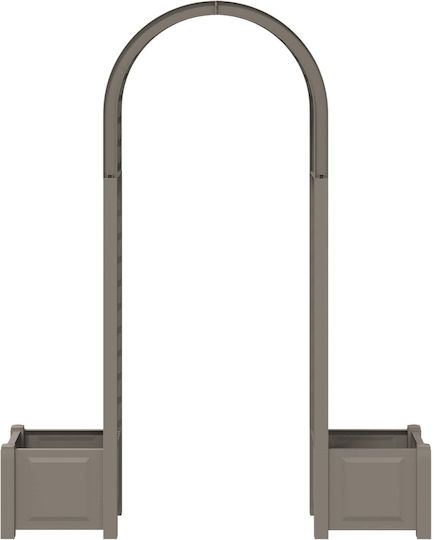 vidaXL Plastic Gray Flower Pot 168.5x43cm