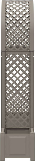 vidaXL Plastic Gray Flower Pot 168.5x43cm