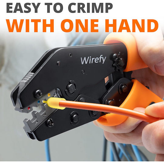 Wirefy Crimpzange mit Ratschenmechanismus Länge 230mm