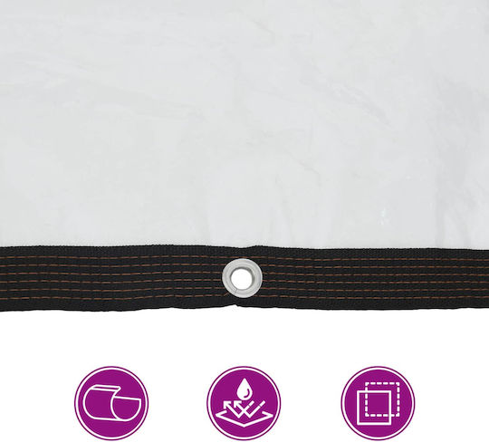 vidaXL Waterproof Tarpaulin 7x5m Transparent