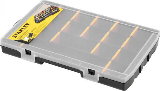 Stanley Tool Compartment Organiser 22 Slot Adjustable Black 36x23x4.8cm