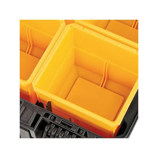Dewalt Tool Compartment Organiser 6 Slot Yellow 37x26x13cm