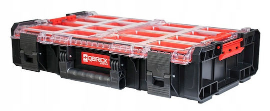 Qbrick QBrick System One Ταμπακιέρα Εργαλείων 14 Θέσεων με Αφαιρούμενα Κουτιά Κόκκινη 58.2x38.7x13.1εκ.