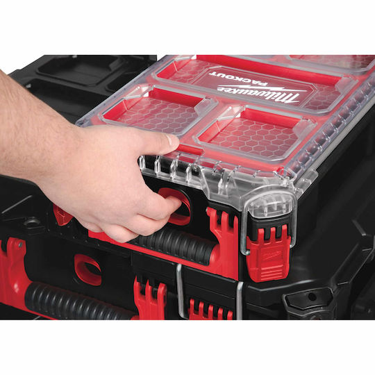 Milwaukee Packout Tool Compartment Organiser Black 25x38x12cm