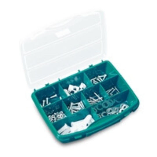 Tayg 21-10 Tool Compartment Organiser 9 Slot Adjustable Green 25.6x19.2x4.2cm