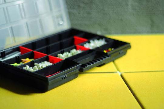 Prosperplast Tool Compartment Organiser 11 Slot Red 19.5x15.5x3.5cm