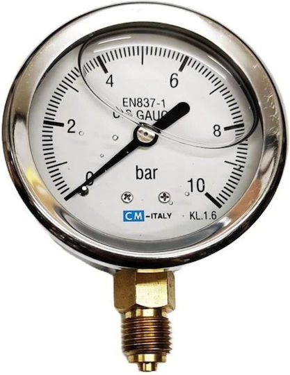 Unitair 30101.0010 Manometer Glyzerin 10 Bar 1/4''