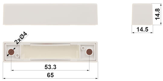 Alarmtech Verkabelter Tür-/Fensterkontakt Sensor