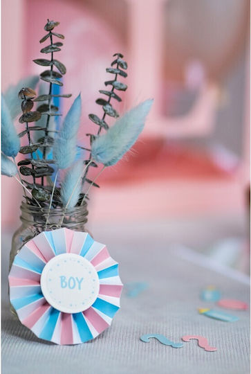 Σετ Αυτοκόλλητα & Κονκάρδες Gender Reveal 18 Τμχ
