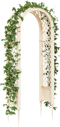 Vidaxl Rosenbogen mit Dornen Weiß 97 X 43 X 218 cm Pp
