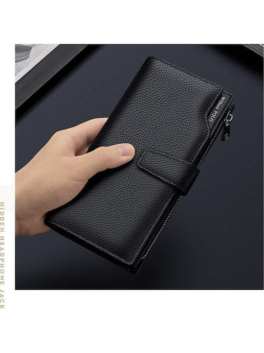 Leder Herrenbrieftasche Schwarz