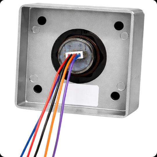 C Gate Μπουτόν Εξόδου με Πλαίσιο σε Ασημί Χρώμα CG-EB-53A