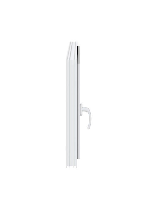 vidaXL Hinged PVC Window W100xH60cm