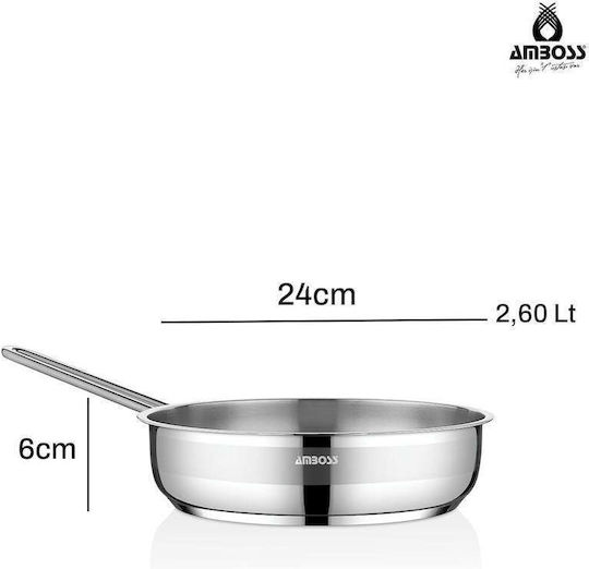 SteweHome SteweHome Rostfreier Stahl Pfanne 24cm