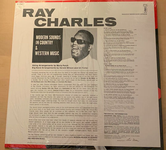 Ray Charles Modern Sounds In Country Western Music Vinyl