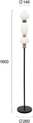 Viokef Gemma Floor Lamp White Viokef Gemma Floor Lamp White