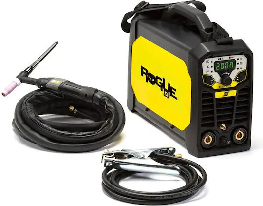 Esab Rogue ET 200iP Pro Ηλεκτροκόλληση Inverter TIG με Μέγιστο Ρεύμα Συγκόλλησης 200A και Κύκλο Εργασίας 25%